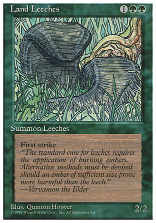 Land Leeches (4th Edition) Heavy Play