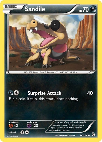 Sandile (XY - Flashfire) Heavy Play
