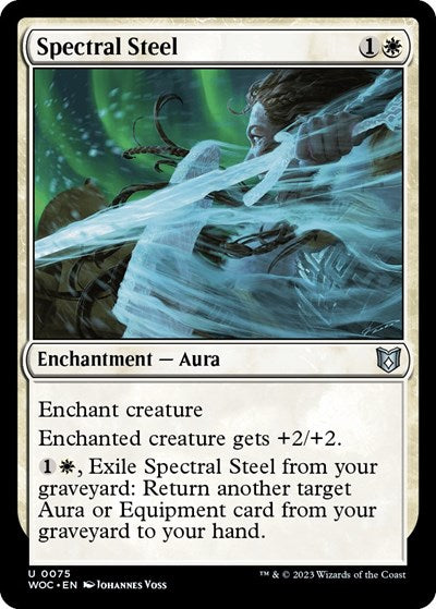 Spectral Steel (Commander: Wilds of Eldraine) Light Play