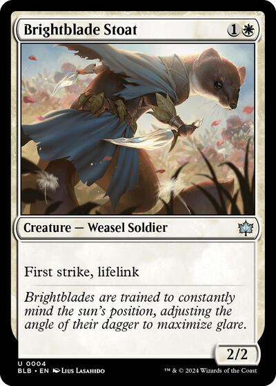 Brightblade Stoat (Bloomburrow) Light Play