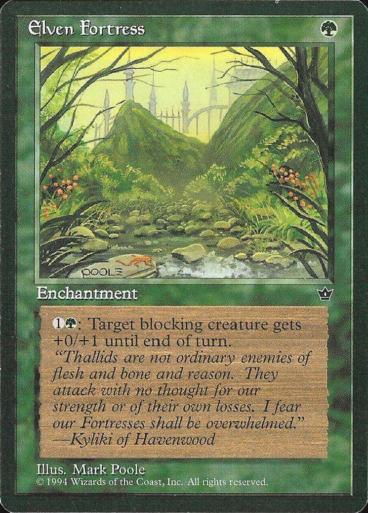 Elven Fortress (Poole) (Fallen Empires) Medium Play