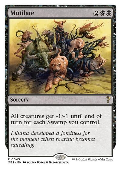 Mutilate (White Border) (Mystery Booster 2) Light Play