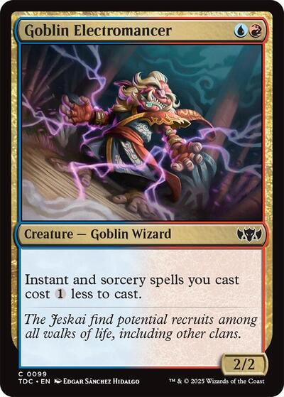 Goblin Electromancer (Commander: Tarkir: Dragonstorm) Light Play