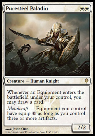 Puresteel Paladin (New Phyrexia) Light Play