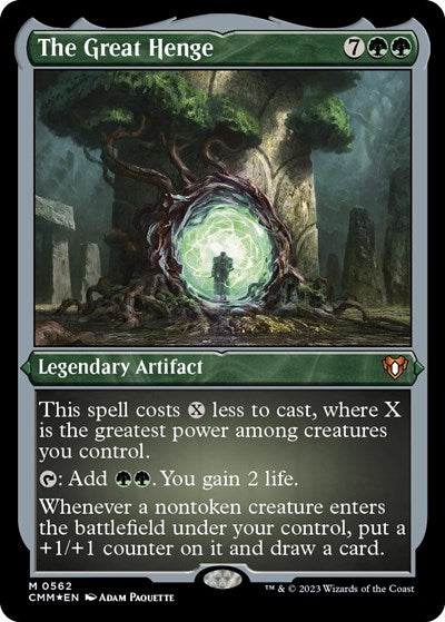 The Great Henge (Foil Etched) (Commander Masters) Light Play Foil
