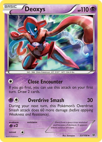 Deoxys (XY Roaring Skies) Damaged / Poor Holofoil