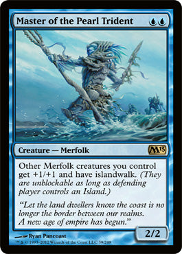 Master of the Pearl Trident (Magic 2013 Core Set) Damaged / Poor