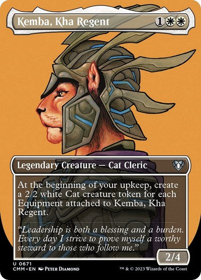 Kemba, Kha Regent (Borderless) (Commander Masters) Light Play