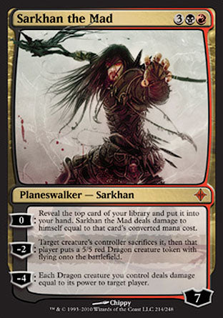 Sarkhan the Mad (Rise of the Eldrazi) Light Play