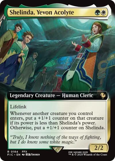 Shelinda, Yevon Acolyte (Extended Art) (Commander: FINAL FANTASY) Light Play