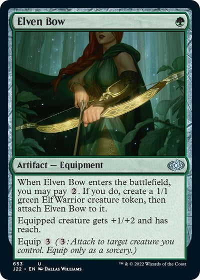 Elven Bow (Jumpstart 2022) Light Play