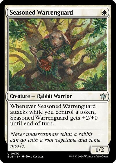 Seasoned Warrenguard (Bloomburrow) Light Play