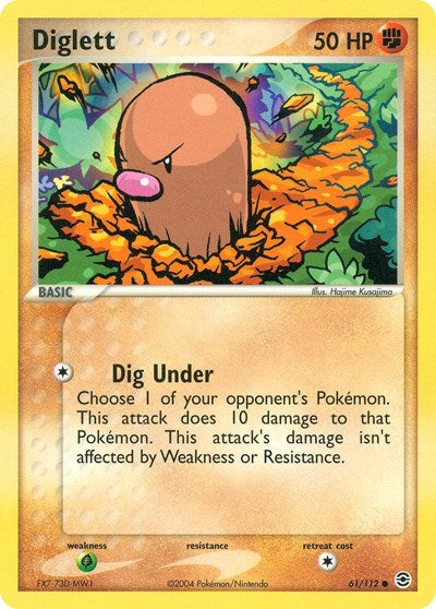 Diglett (FireRed & LeafGreen) Heavy Play