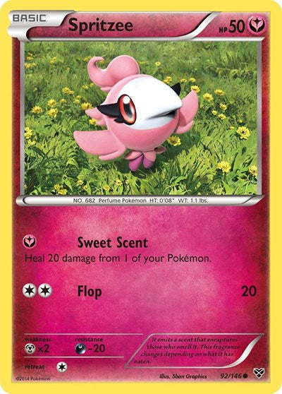 Spritzee (XY Base Set) Medium Play