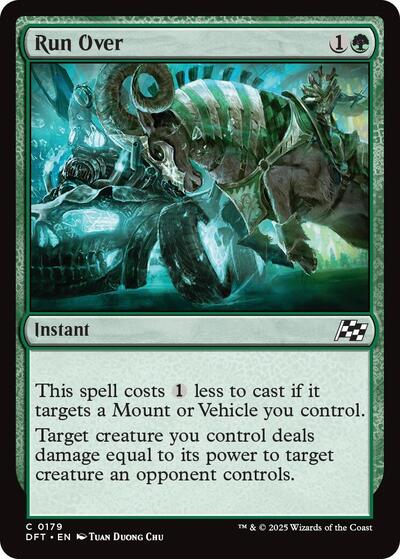 Run Over (Aetherdrift) Light Play Foil