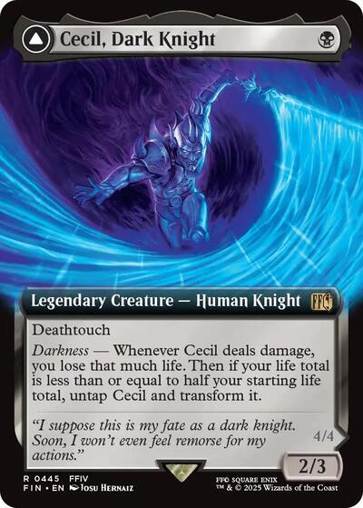 Cecil, Dark Knight / Cecil, Redeemed Paladin (Extended Art) (Universes Beyond: FINAL FANTASY) Light Play Foil