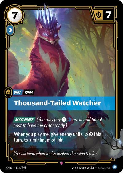 Thousand-Tailed Watcher (Origins) Light Play Foil