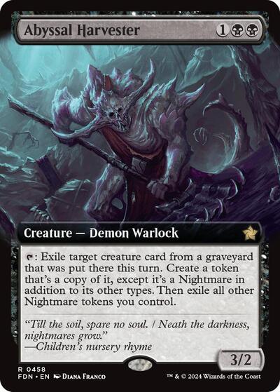 Abyssal Harvester (Extended Art) (Foundations) Light Play
