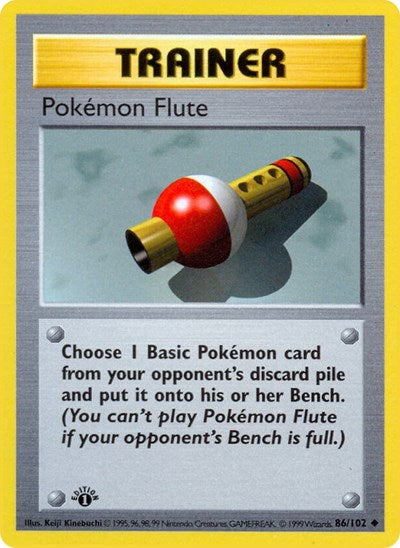 Pokemon Flute (Base Set (Shadowless)) Light Play Unlimited