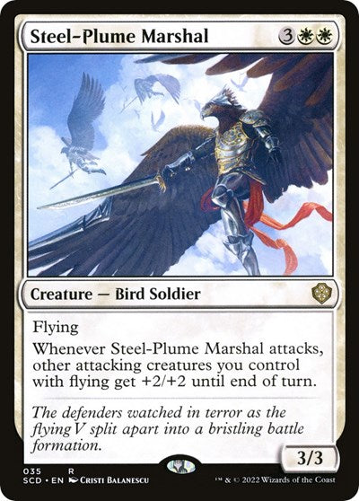 Steel-Plume Marshal (Commander 2022 Starter Decks) Light Play
