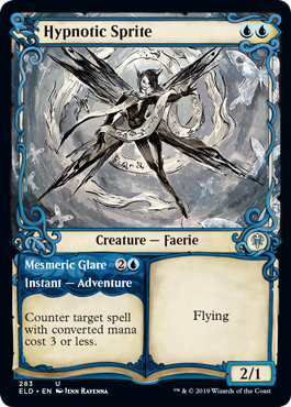 Hypnotic Sprite (Showcase) (Throne of Eldraine) Light Play Foil