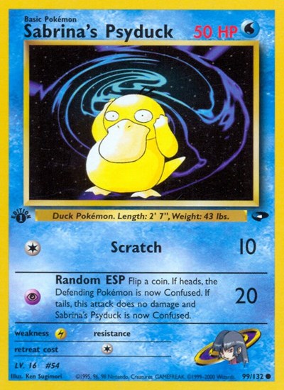 Sabrina's Psyduck (Gym Challenge) Heavy Play Unlimited