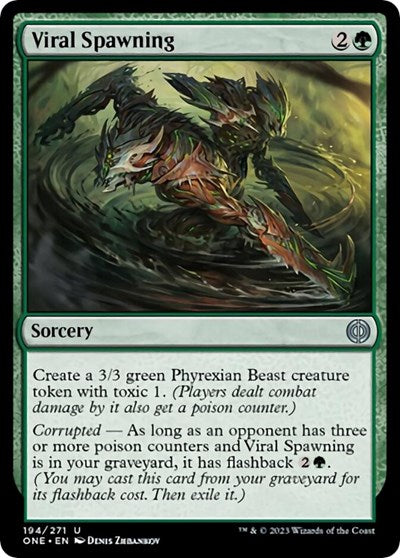 Viral Spawning (Phyrexia: All Will Be One) Light Play