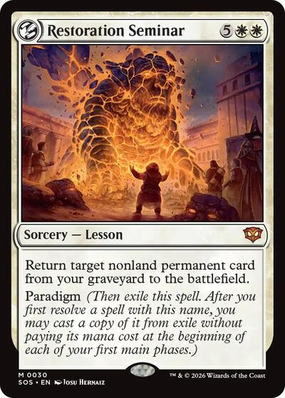 Restoration Seminar (Secrets of Strixhaven) Light Play