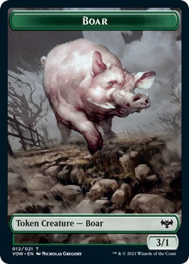 Boar Token (Innistrad: Crimson Vow) Light Play