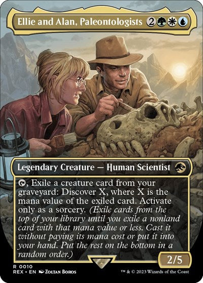 Ellie and Alan, Paleontologists (Borderless) (Universes Beyond: Jurassic World Collection) Light Play