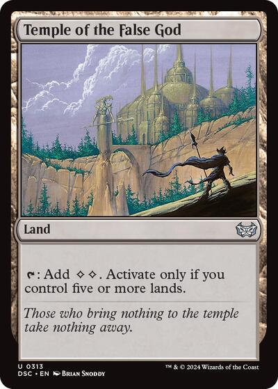 Temple of the False God (Commander: Duskmourn: House of Horror) Light Play