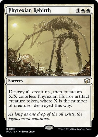 Phyrexian Rebirth (Commander: March of the Machine) Light Play