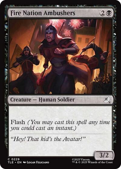 Fire Nation Ambushers (Avatar: The Last Airbender: Eternal-Legal) Light Play Foil