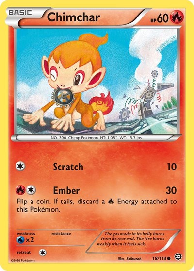 Chimchar (XY - Steam Siege) Medium Play