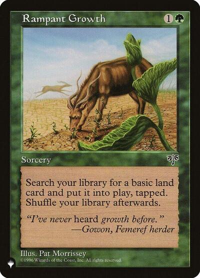Rampant Growth (MIR) (The List) Light Play