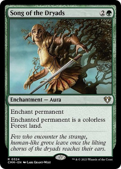 Song of the Dryads (Commander Masters) Light Play