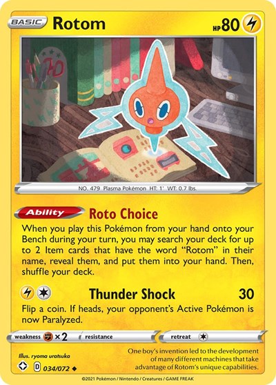 Rotom (Shining Fates) Light Play