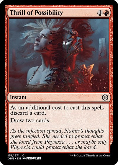 Thrill of Possibility (Phyrexia: All Will Be One) Light Play