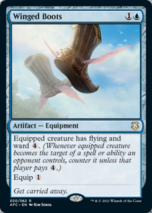 Winged Boots (Commander 2021 Forgotten Realms) Light Play