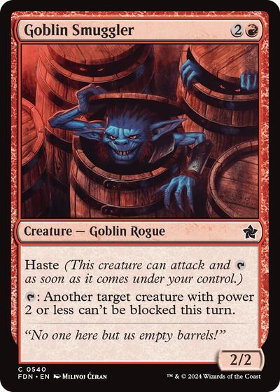 Goblin Smuggler (Foundations) Light Play