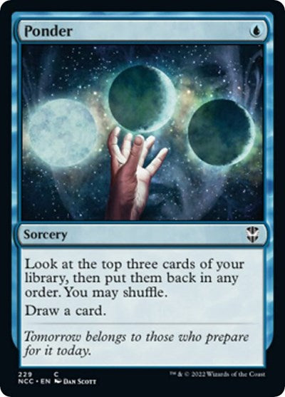 Ponder (Commander: Streets of New Capenna) Light Play