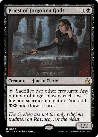 Priest of Forgotten Gods (Ravnica Remastered) Light Play