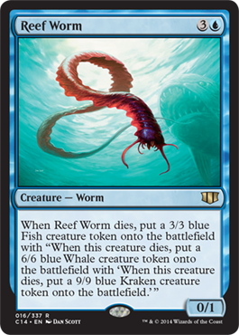 Reef Worm (Commander 2014 Edition) Light Play