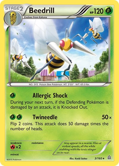 Beedrill (XY - Primal Clash) Medium Play
