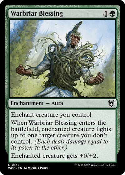 Warbriar Blessing (Commander: Wilds of Eldraine) Light Play