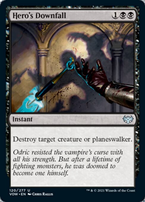 Hero's Downfall (Innistrad: Crimson Vow) Light Play