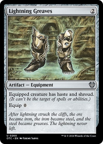 Lightning Greaves (Commander: Outlaws of Thunder Junction) Light Play