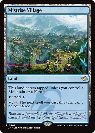 Mistrise Village (Tarkir: Dragonstorm) Light Play Foil