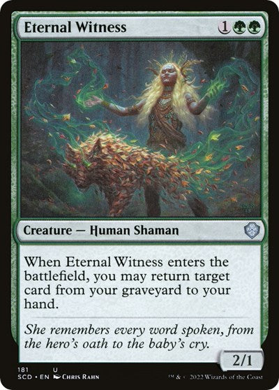 Eternal Witness (Commander 2022 Starter Decks) Light Play