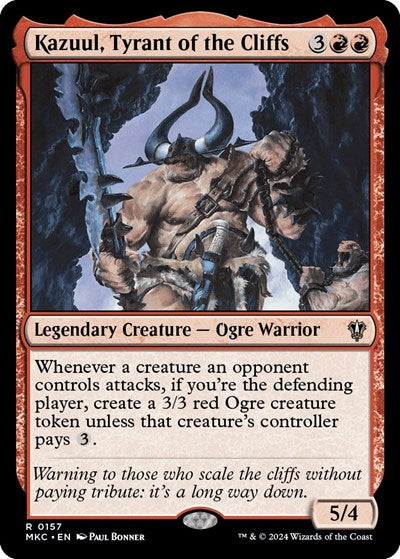 Kazuul, Tyrant of the Cliffs (Commander: Murders at Karlov Manor) Light Play